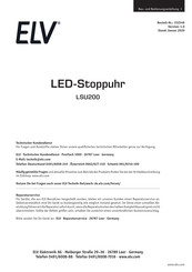 elv LSU200 Bau- Und Bedienungsanleitung
