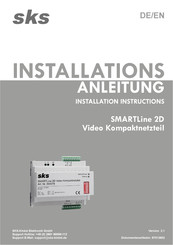 sks SMARTLine 2D Installationsanleitung