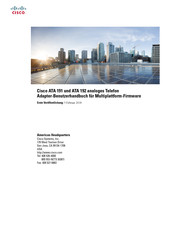 Cisco Systems ATA 192 Benutzerhandbuch