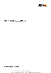 Axis Communications T94B05L Installationsanleitung