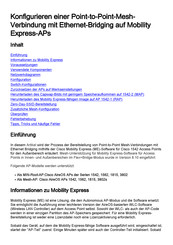 Cisco Aironet 1542 Serie Mobility Express Bedienungsanleitung