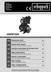 Scheppach HWW1300 Original Bedienungsanleitung