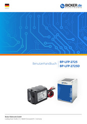 Bicker Elektronik BP-LFP-2725D Benutzerhandbuch