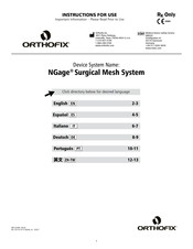 Orthofix NGage Gebrauchsanleitung