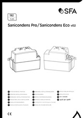 SFA SANICONDENS PRO Bedienungs- Und Installationsanleitung