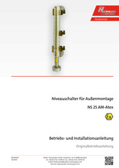 Bühler technologies NS 25/15 AM-Atex Betriebs Und Installationsanleitung