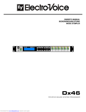 Electro-Voice Dx46 Bedienungsanleitung