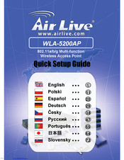 AirLive WLA-5200AP Schnelleinrichtungsanleitung