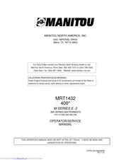 Manitou MRT1432 Operator Handbuch