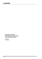Sauter ecoMod580 Handbuch