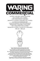 Waring commercial CB15VSF Bedienungsanleitung