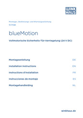 Winkhaus blueMotion Montageanleitung