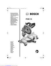 Bosch PCM 10 Bedienungsanleitung