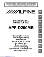 Alpine APF-D200MB Bedienungsanleitung