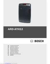 Bosch ARD-AYH12 Installationshandbuch