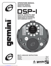 Gemini DSP-I Bedienungshandbuch