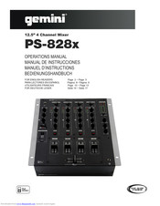 Gemini PS-828x Bedienungshandbuch