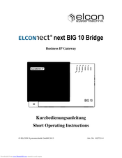 Elcon ELCONNECT next BIG 10 Kurzbedienungsanleitung