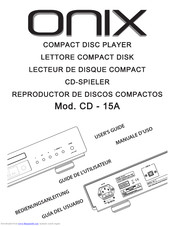 Onix CD-15A Bedienungsanleitung
