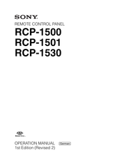 Sony RCP-1500 Bedienungsanleitung
