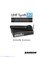 Samson UHF Synth 32 Bedienungsanleitung