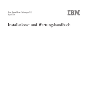IBM Rear Door Heat eXchanger V2 Installations- Und Wartungshandbuch