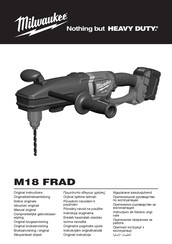 Milwaukee M18 Fuel FRAD-0 Originalbetriebsanleitung