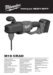 Milwaukee M18 Fuel CRAD-0 Originalbetriebsanleitung