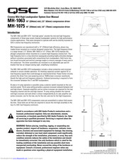 QSC MH-1063 Benutzerhandbuch