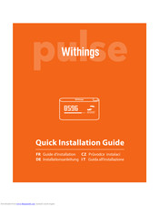 Withings Withings Pulse Installationsanleitung