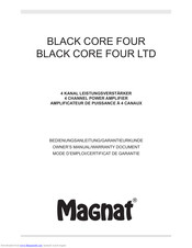 Magnat Black Core Four LTD Bedienungsanleitung/Garantiekunde