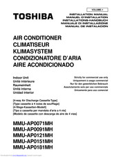Toshiba MMU-AP0071MH Installations-Handbuch