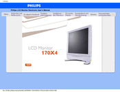 Philips 170X4FS/00 Elektronisches Handbuch