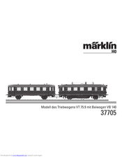 Märklin H0 VT 75.9 mit Beiwagen VB 140 Bedienungsanleitung