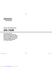 Denon Professional DN-700R Kurzinstallationsanleitung