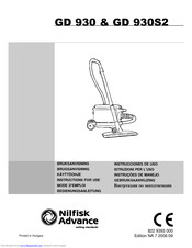 Nilfisk-Advance GD 930 Bedienungsanleitung