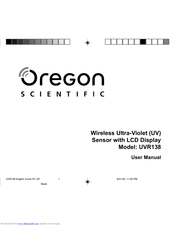 Oregon Scientific UVR138 Bedienungsanleitung