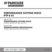 Parkside Performance PTP 6 A1 Montage-, Bedienungs- Und Sicherheitshinweise