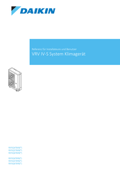 Daikin RXYSQ4T8VB Referenz Für Installateure Und Benutzer