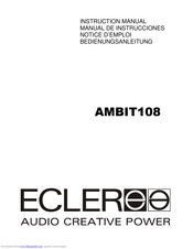 Ecler AMBIT108 Bedienungsanleitung