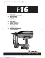 Powers Fasteners F16 Betriebsanleitung