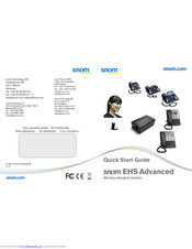 Snom EHS Advanced Kurzanleitung