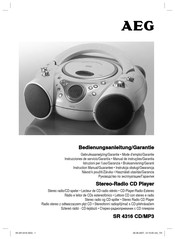 AEG SR 4316 CD/MP3 Bedienungsanleitung, Garantie