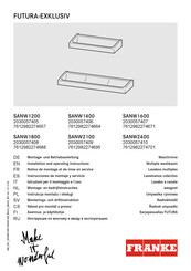 Franke SANW1800 Montage- Und Betriebsanleitung