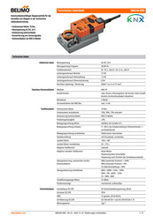 Belimo NM24A-KNX Technisches Datenblatt, Bedienungsanleitung