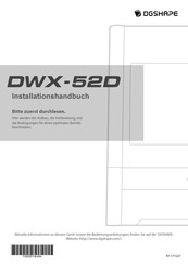 DGSHAPE DWX-52D Installationshandbuch