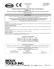 Sioux Tools 1422 Anweisungen Und Teileliste