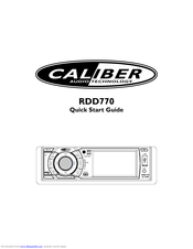 Caliber RDD770 Kurzanleitung
