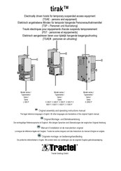 Tractel tirak X 404 P Original-Montage- Und Betriebsanleitung