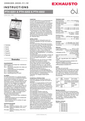 OJ Electronics PTH-6201 Anleitung